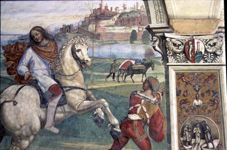 Man on Horseback, from the Life of St. Benedict von G. Signorelli