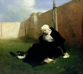 The Nun in the Cloister Garden 1869