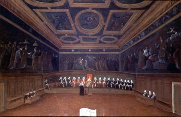The Room of the Council of Ten, Doges' Palace, Venice von Gabriele Bella