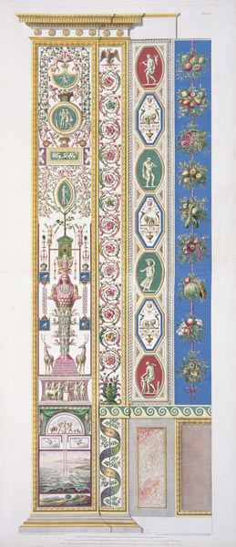 Panel from the Raphael Loggia at the Vatican, engraved by Ioann Ottaviani von Gaetano Savorelli
