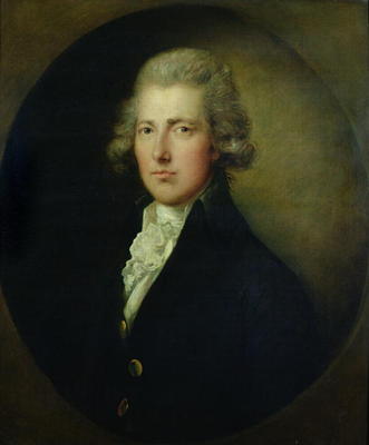 Portrait of William Pitt the Younger (1759-1806) (oil on canvas) von Gainsborough Dupont
