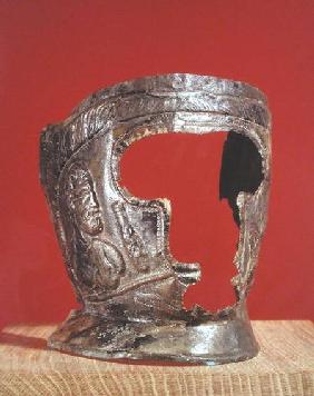 Gallo-Roman gladiator's mask end of 1st