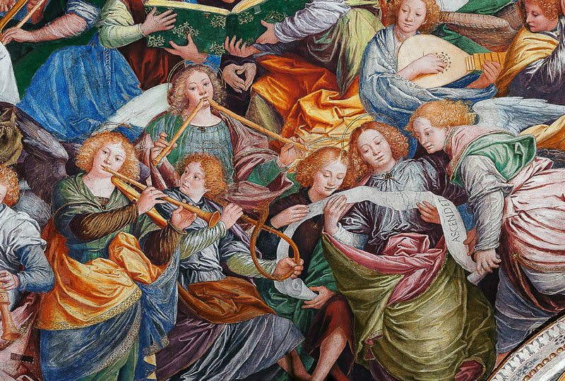The Concert of Angels, 1534-36 (detail of 175782) von Gaudenzio Ferrari