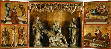Altarpiece depicting the Lamentation and the Passion of Christ (Altar of St. Elizabeth Thuringia) von Gdansk School