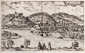 Pressburg (Bratislava). Aus: Civitates orbis terrarium 1588