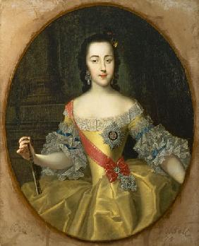 Portrait of Grand Duchess Yekatrina Alexeyevna, later Catherine II c.1745