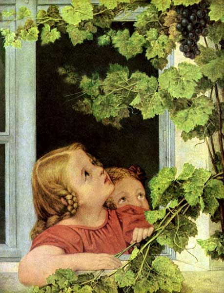 Kinder am Fenster von Georg Friedrich Kersting