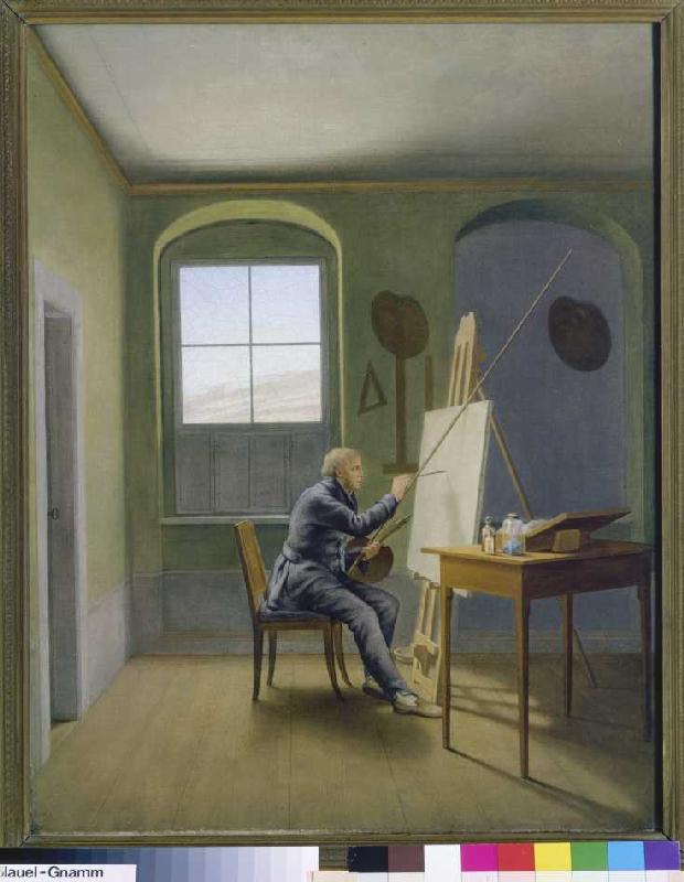 Caspar David Friedrich im Atelier von Georg Friedrich Kersting