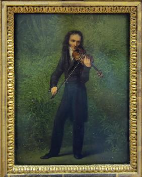 Porträt von Niccolò Paganini (1782-1840)