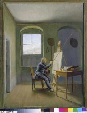Caspar David Friedrich im Atelier 1819