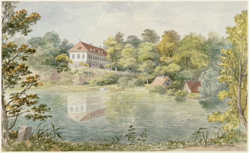 Das Waldhaus in Wilhelmstal bei Eisenach von Georg Melchior Kraus