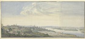 Ansicht von Mainz nach der Belagerung von 1793