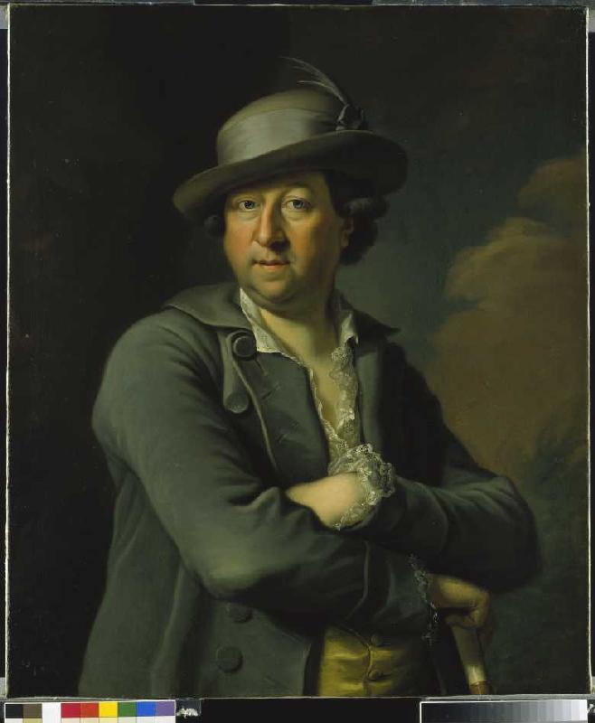 Portrait eines unbekannten Herrn von Georg Anton Abraham Urlaub