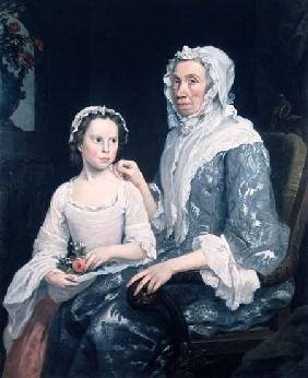 Portrait of an Elderly Lady and a Young Girl
