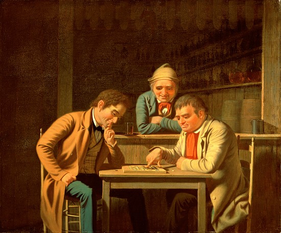 The Checker Players von George Caleb Bingham
