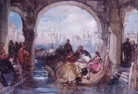View in Venice von George Cattermole