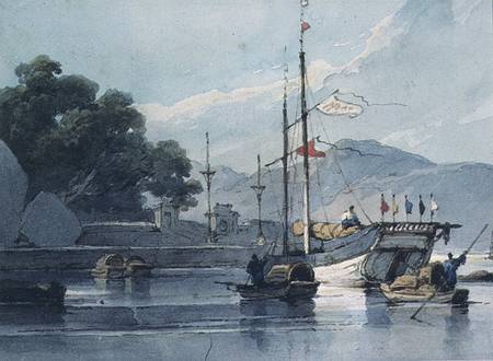 Shipping on a Chinese River von George Chinnery