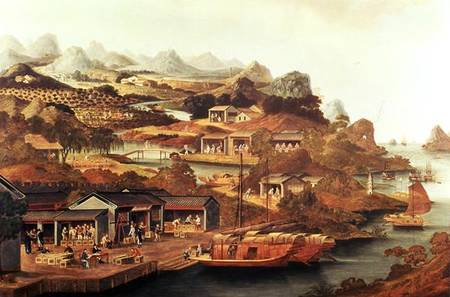 Tea Trade in China von George Chinnery
