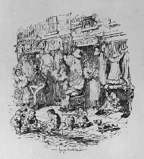 Monmouth Street, illustration from ''Sketches by Boz'' Charles Dickens