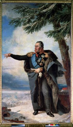 Porträt des Feldmarschalls Fürst Michail Kutusow (1745-1813) 1829
