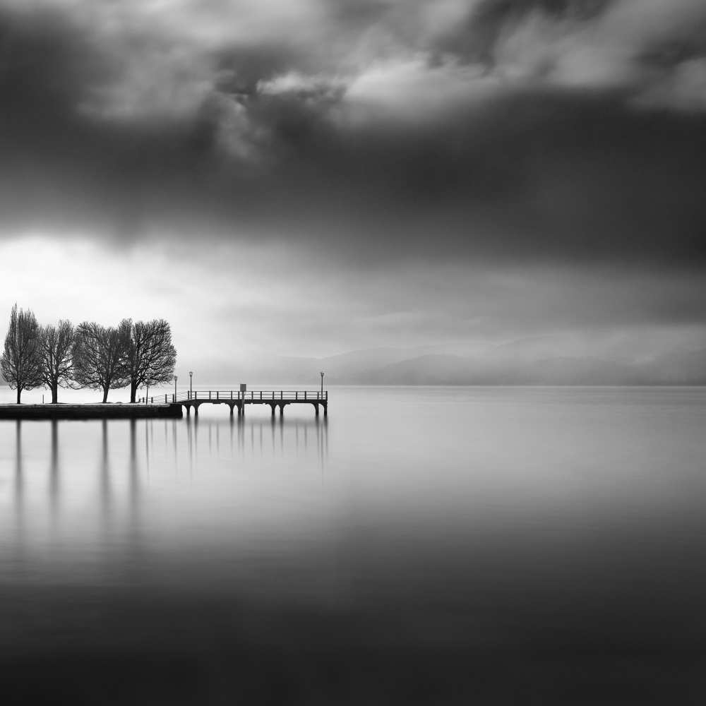 Lake view with trees von George Digalakis