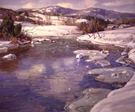Valley Stream in Winter von George Gardner Symons