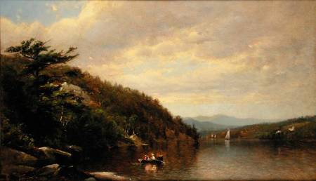 Boating on Lake George von George Henry Smillie