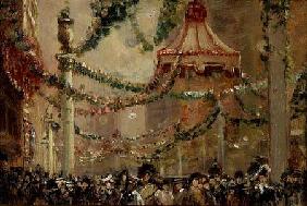 Decorations in St. James's Street for the Coronation of King George V 1910