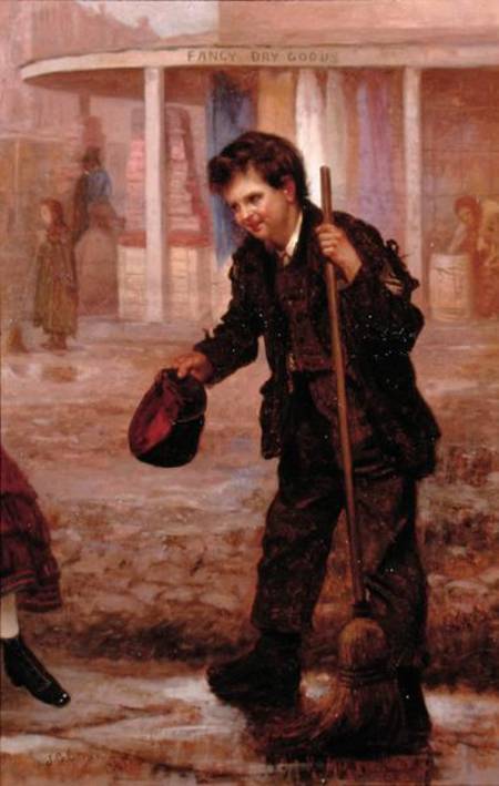 Little Street Sweeper von George Loring Brown
