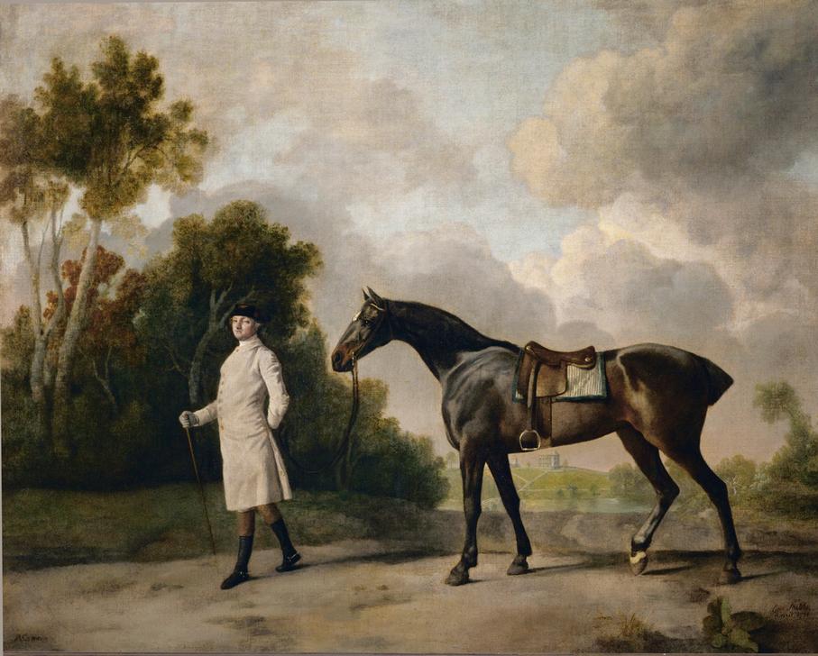Assheton, 1. Viscount Curzon, mit seiner Stute Maria von George Stubbs