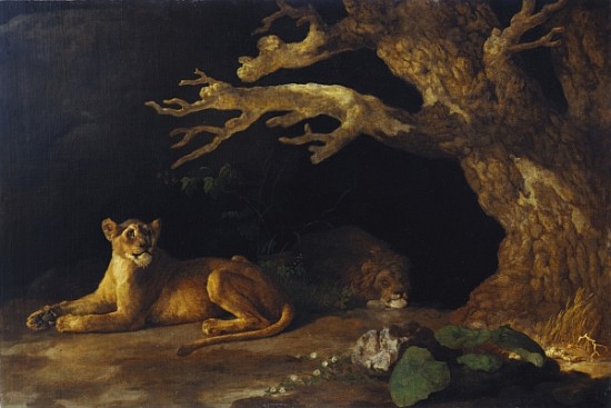 Lioness and Cave von George Stubbs