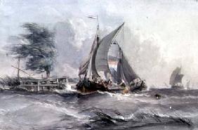 A Windy Day: Boats in a Gale