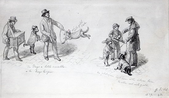 Street Performers, c.1839-43 von George the Elder Scharf