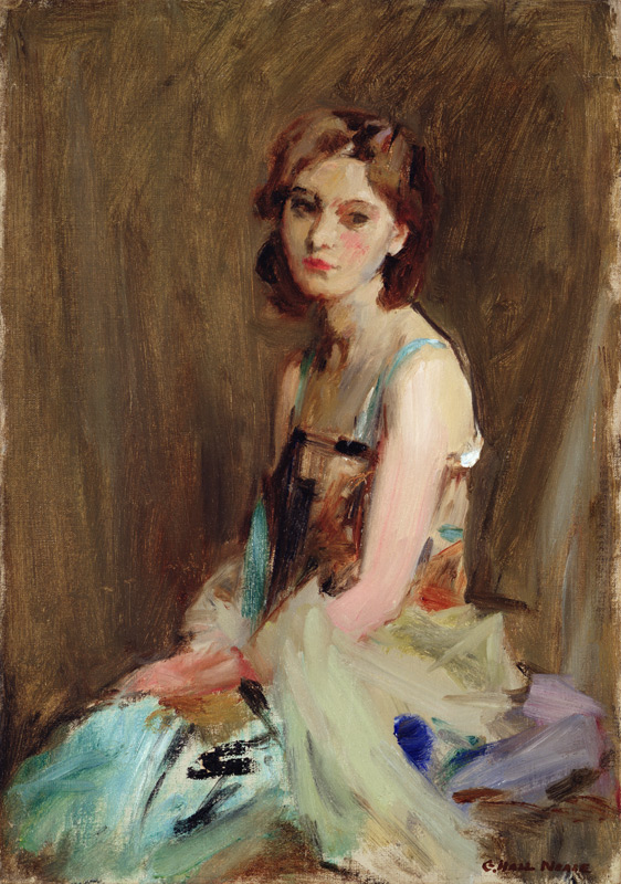 Study of a Young Woman von George Hall Neale