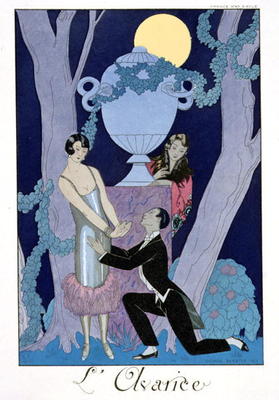 Avarice, 1924 (pochoir print) von Georges Barbier