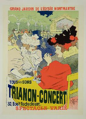 Reproduction of a Poster Advertising the 'Trianon-Concert' 1895