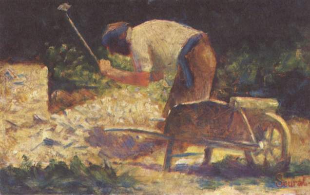 Casseur de pierre à la brouette, Le Raincy von Georges Seurat