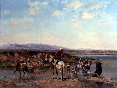 Arabs at an Oasis von Georges Washington