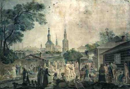 A Cure Bath in Moscow von Gerard de la Barthe