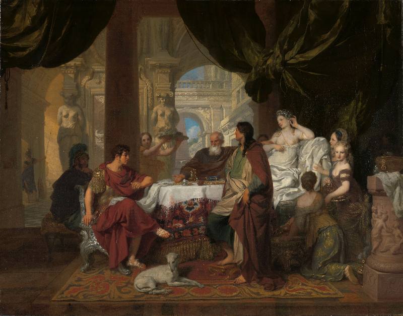 Das Gastmahl der Kleopatra von Gerard de Lairesse
