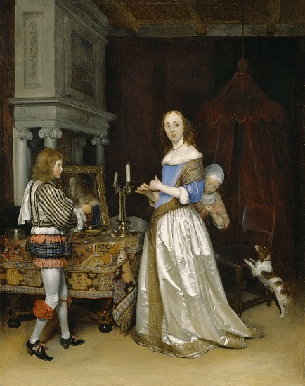 Lady at her Toilette von Gerard ter Borch or Terborch