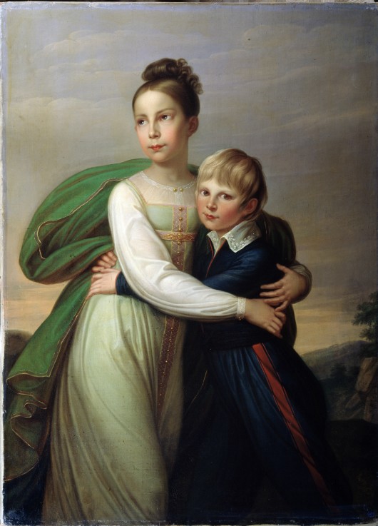 Prinz Albrecht von Preußen (1809-1872) und Luise von Preußen (1808–1870), Kinder des Königs Friedric von Gerhard von Kügelgen