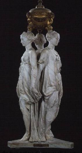 The Three Graces funerary monument with the heart of Henri II (1519-59) 1559
