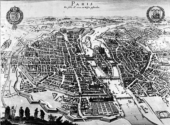 Map of Paris von German School