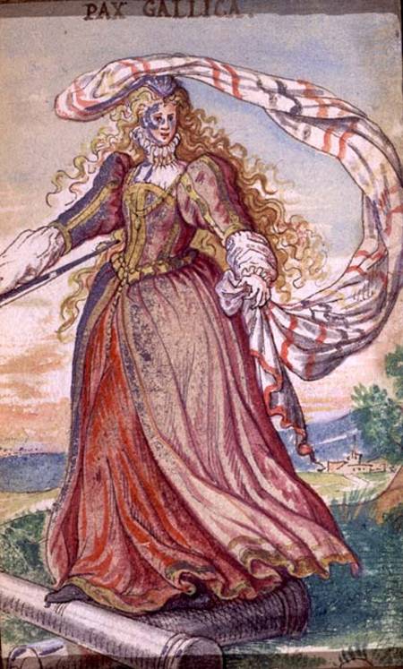 Pax Gallica, a Personification of French Peace von German School