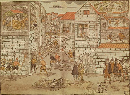 The St. Bartholomew''s Day Massacre, 1572, German, 16th century von German School