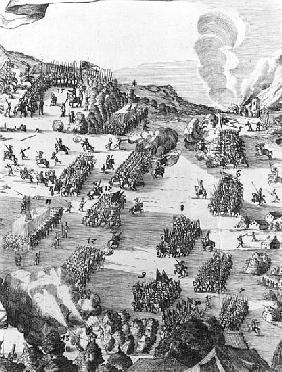 General view of the battle of Muhlberg, detail, 24th April 1547  (see also 217805)