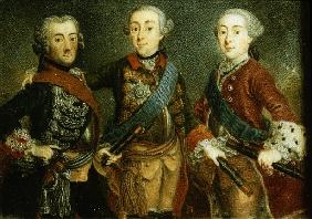 Paul, Frederick II and Gustav Adolph of Sweden