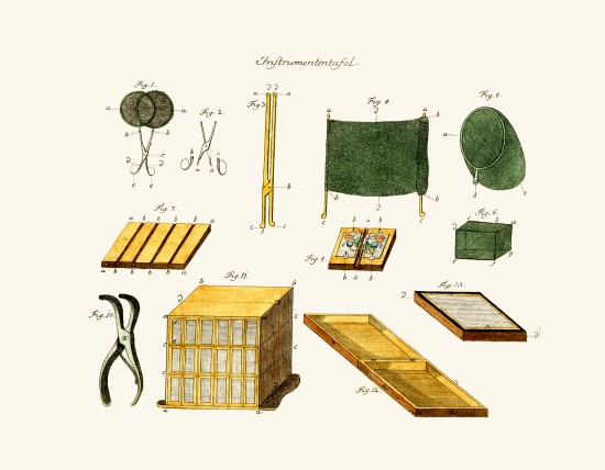 Instruments von German School, (18th century)