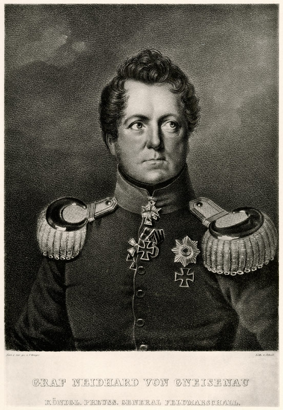 August Graf Neidhard von Gneisenau von German School, (19th century)